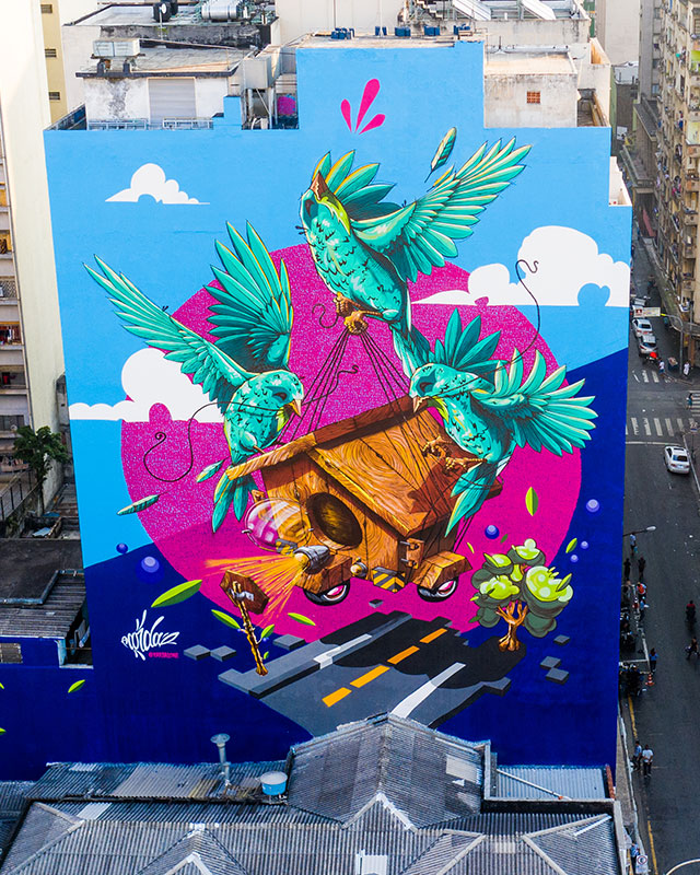 Luiz Pardal grafitou na Avenida Rio Branco!